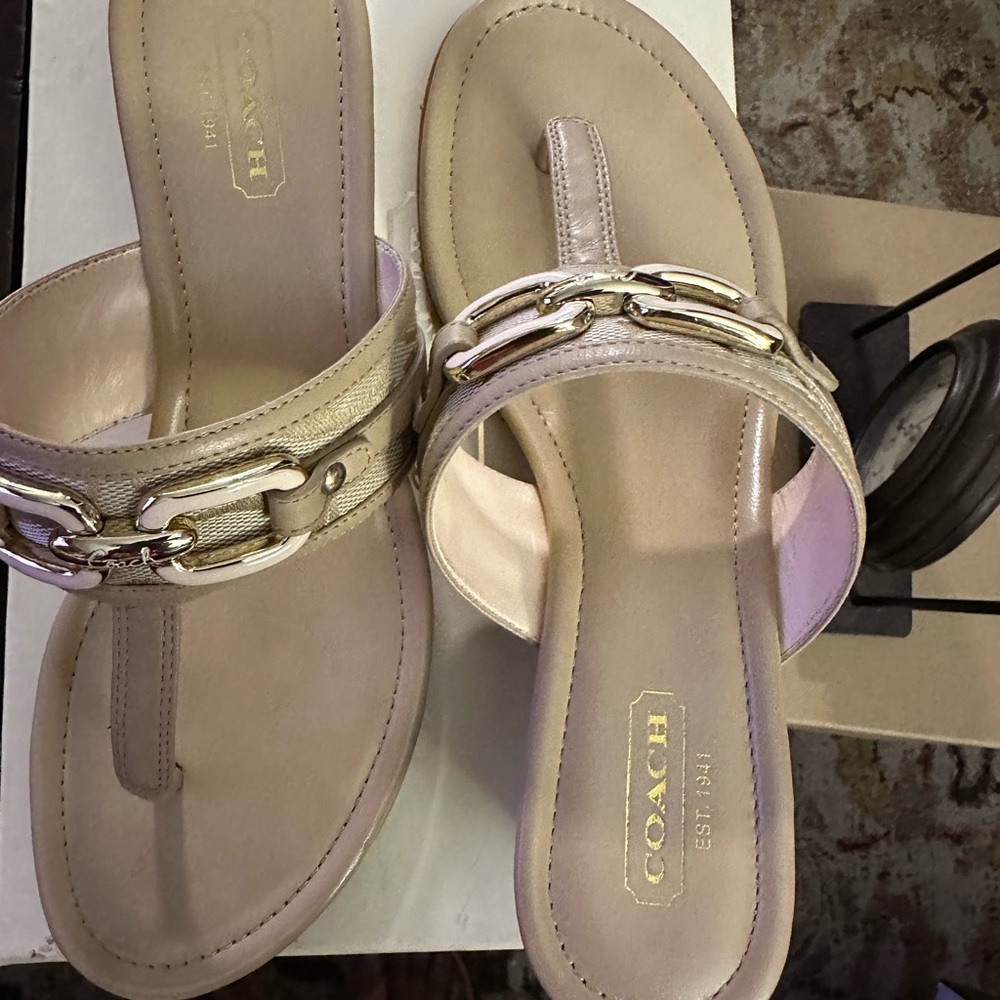 Coach wedge sandals